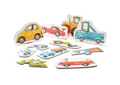 Lean-toys Puzzle Transport 8 vozidiel 15245