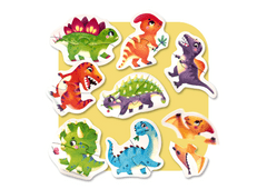 Lean-toys Puzzle Happy Dinosaurs 8 zvierat 15252