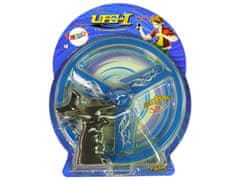 Lean-toys Lietajúci disk Ufo Launcher Blue