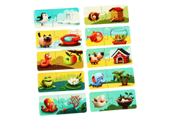 Lean-toys Puzzle "Môj domov" Puzzle Kde žijú zvieratá 13074