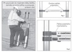 G21 Teleskopický hliníkový rebrík GA-TZ9 - 2,6 m 6390382