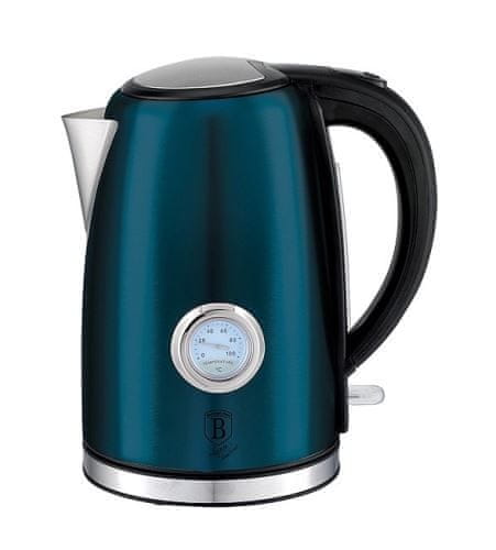 Berlingerhaus Rýchlovarná nerezová kanvica 1,7 l s termostatom Aquamarine Metallic Line BH-9071