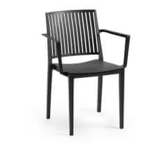 Rojaplast Kreslo BARS ARMCHAIR - čierna