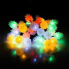 Retlux RXL 308 Vianočná reťaz so šiškami 40 LED 10+5m, multicolor 50003548