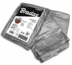 Bradas Plachta zakrývacia, zosilnená 3x5m, 120g/m² SILVER BR-PL1203/5