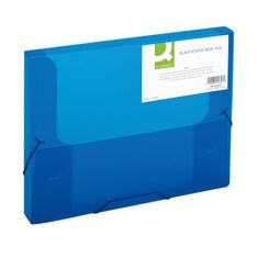 Q-Connect Plastový box s gumičkou modrý