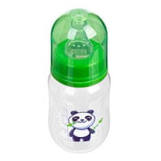 AKUKU Fľaša s obrázkom 125 ml panda zelená