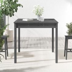 Petromila vidaXL Záhradný stolík sivý 82,5x82,5x76 cm borovicový masív