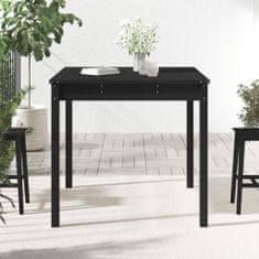 Petromila vidaXL Záhradný stolík čierny 82,5x82,5x76 cm borovicový masív