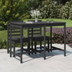 Petromila vidaXL Záhradný stolík sivý 159,5x82,5x110 cm borovicový masív