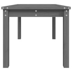 Petromila vidaXL Záhradný stolík sivý 82,5x50,5x45 cm borovicový masív