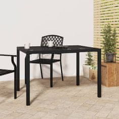 Petromila vidaXL Záhradný stôl antracitový 110x80x72 cm oceľ