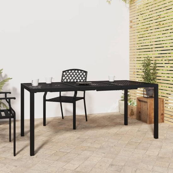 Petromila vidaXL Záhradný stôl antracitový 165x80x72 cm oceľ