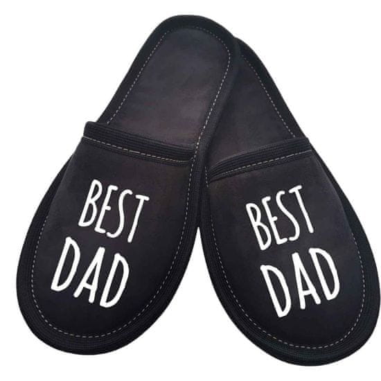 Copa cop Textilné domáce papuče s nápisom Best Dad 41-42