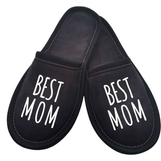 Copa cop Textilné domáce papuče s nápisom Best Mom 39-40