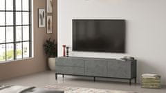 Hanah Home TV stolík Ove III 170 cm sivý