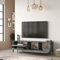Hanah Home TV stolík Ove III 170 cm sivý