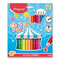 Maped - Pastelky trojhranné JUMBO Color´ Peps 18 ks