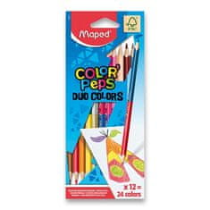 Maped - Pastelky trojhranné Color'Peps Duo 24 farieb