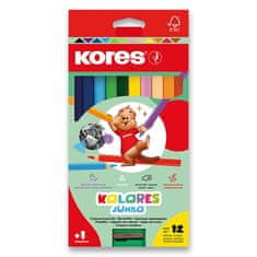 KORES Pastelky Kolores Jumbo 12 farieb