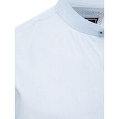 Dstreet Pánska košeľa s krátkym rukávom SARA modrá kx0995 XL