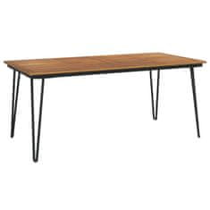 Petromila vidaXL Záhradný stôl so sponkovými nohami 180x90x75 cm akáciový masív