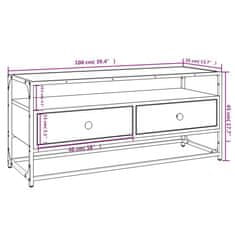 Vidaxl TV skrinka čierna 100x35x45 cm spracované drevo