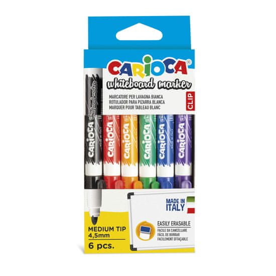 Carioca Whiteboard marker - Fixi na biele tabule 6 ks