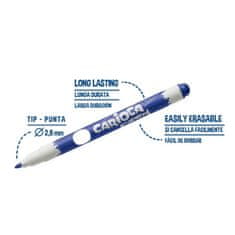 Carioca Whiteboard marker - Fixi na biele tabule 8 ks