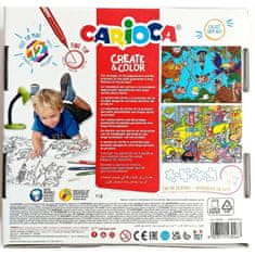 Carioca Vyfarbovacie puzzle 35 ks CITY a JUNGLE