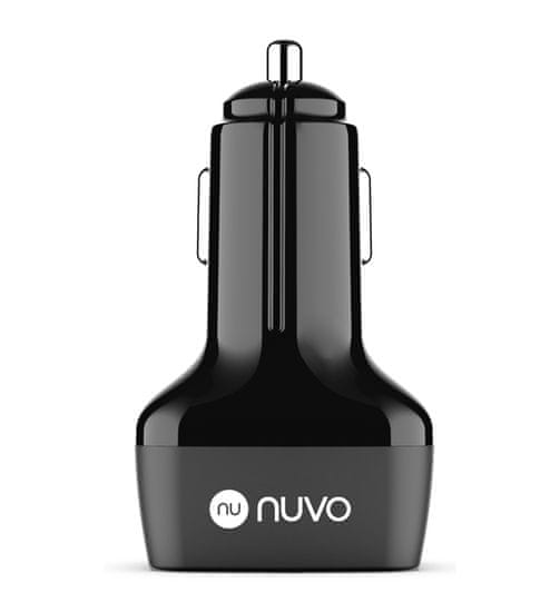 Nuvo 42 W autonabíjačka s výstupmi 3x USB čierna