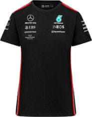 Mercedes-Benz tričko AMG Petronas F1 Driver dámske černo-bielo-červeno-tyrkysové S