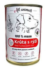 All Animals DOG Morčacie mleté s ryžou 400g