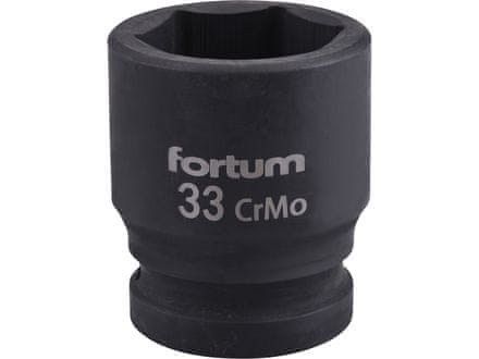 Fortum Hlavice nástrčné (4703033) hlavice nástrčná rázová, 3/4“, 33mm, L 57mm, CrMoV