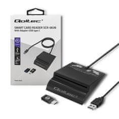 shumee ČTEČKA ID ČIPOVÝCH KARET QOLTEC INTELIGENTNÍ | SCR-0636 | USB TYP C