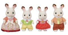 Sylvanian Families 5655 - Rodinka Chocolate králikov nová 4 figúrky