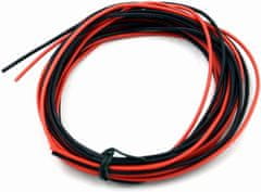 YUNIQUE GREEN-CLEAN Silikónový kábel 22 AWG flexibilný elektrický vodič 5 metrov [2,5 m čierny a 2,5 m červený] Pocínovaný medený drôtený kábel Odolnosť voči vysokým teplotám