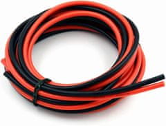 YUNIQUE GREEN-CLEAN Silikónový kábel 12 AWG flexibilný elektrický vodič 5 metrov [2,5 m čierny a 2,5 m červený] Pocínovaný medený drôtený kábel Odolnosť voči vysokým teplotám