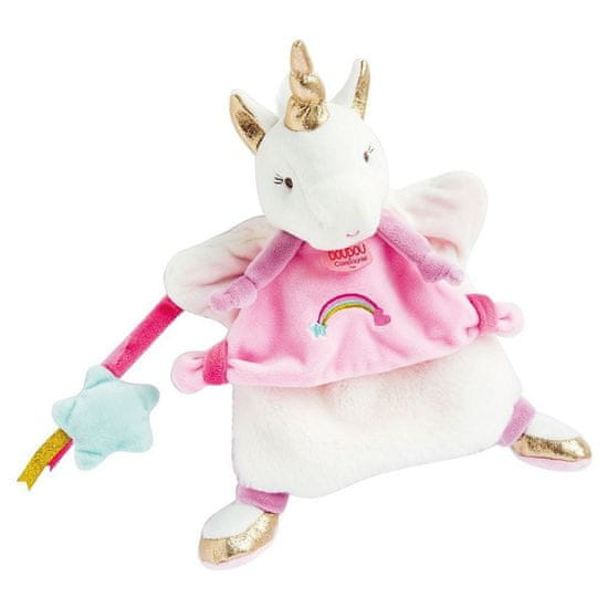 DouDou ET Compagnie Doudou Plyšový maňuška jednorožec 25 cm