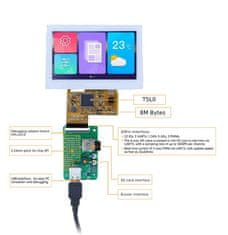 DWIN LCD 4,3" 480x272 rezistívny dotykový panel HMI DMG48270F043_02WTR