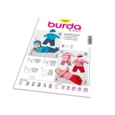 Burda Strih Burda 9451 - Detské zavinovacie tričko, nohavice, čiapky