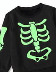 All for kids Karnevalová tepláková súprava + tričko veľkosť 104 - Shining Skeleton
