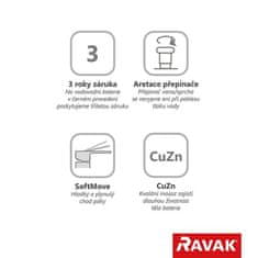 Ravak TD F 022.20 Vaňová nástenná, black X070152 - Ravak