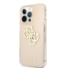 Guess  TPU Big 4G Full Glitter zadný kryt pre iPhone 13 Pro Gold