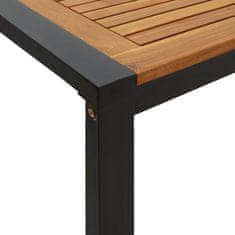 Petromila vidaXL Záhradný stôl s nohami v tvare U 180x90x75 cm akáciový masív