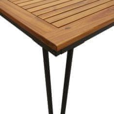 Petromila vidaXL Záhradný stôl so sponkovými nohami 180x90x75 cm akáciový masív