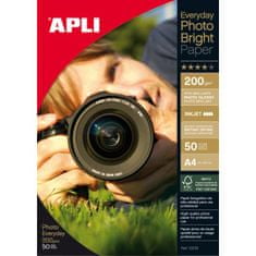 Apli Fotopapier A4 Bright, 200g, 50 hárkov