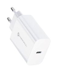 FORCELL Cestovný adaptér USB-C s funkciou rýchlonabíjania 25W biely 95382