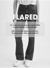 ONLY Čierne dámske flared fit džínsy ONLY Blush L/32