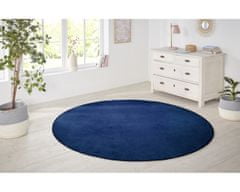 Hanse Home Kusový koberec Nasty 104447 darkblue 133x133 (priemer) kruh